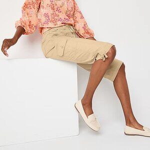 St. John's Bay Womens Straight Mid Rise Capri Pant - Biscotti Sz 18W 925234